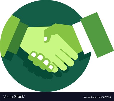 Handshake abstract logo design template Royalty Free Vector