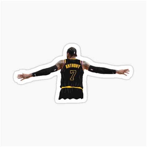 "Carmelo Anthony 7 Los Angeles Lakers Black Mamba Jersey" Sticker for ...