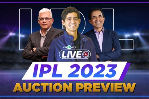 Cricbuzz Live: IPL 2023 Auction Preview | Cricbuzz.com