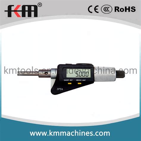 China IP54 Digital Micrometer Heads Double Display with 0-30mm Range ...