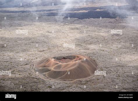 Formica Leo small crater close to Piton de la Fournaise active volcano ...