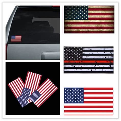 2pcs American US Flag Car sticker logo Emblem Badge Car Styling sticker For Jeep Bmw Fiat VW ...