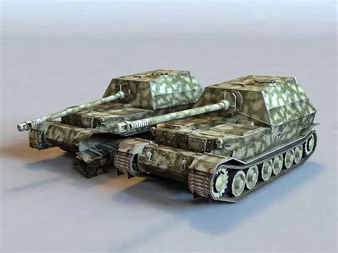 Elefant Tank Destroyer Free 3d Model - .Max - Open3dModel