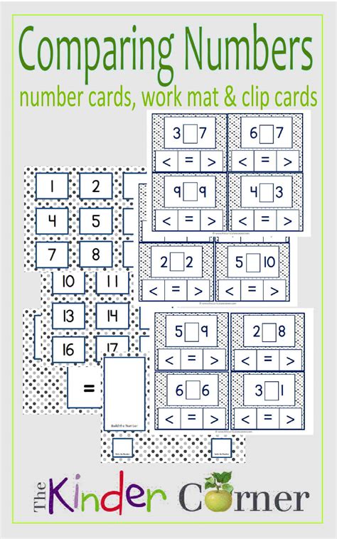 Comparing Numbers Activities & Resources - The Kinder Corner