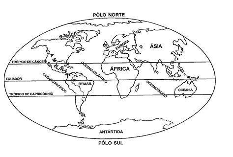 Mapa Mundi Dos Continentes Para Colorir - Coloring City