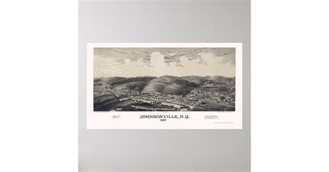 Johnsonville, NY Panoramic Map - 1887 Poster | Zazzle