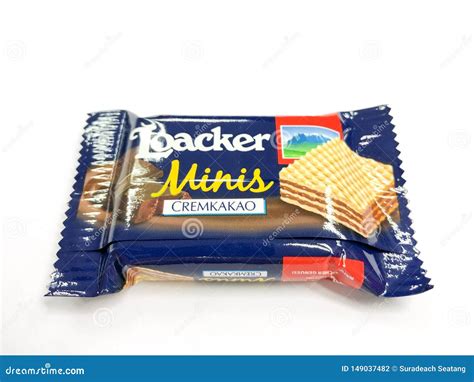 Loacker Mini Chocolate Wafer Small Size on White Background Editorial Photography - Image of ...