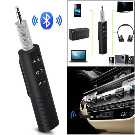 Car Wireless Bluetooth Receiver 3.5mm Jack Bluetooth Audio Music ...