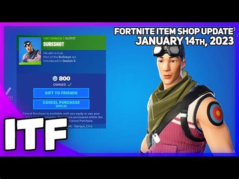 Sureshot Fortnite skin is finally back after a four year hiatus