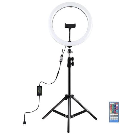 Puluz RGBW Ring Light makeup kör alakú LED lámpa, 30 cm, bluetooth ...