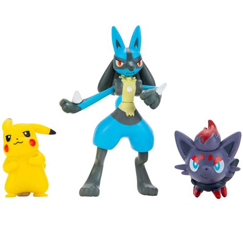 Buy Pokemon Battle Figure Multipack Set - Features 2-Inch Pikachu and Zorua Figures Plus 3-inch ...