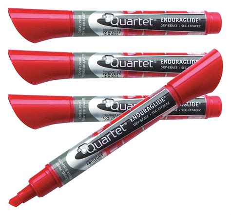 QUARTET Dry Erase Markers, Chisel, Marker Cap Capped, Barrel Type ...