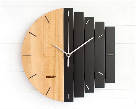 Home & Living clock for home Modern clock wood wall clock handmade clock modern wall clock ...