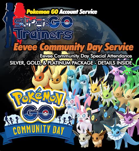 Eevee Community Day Service - Pokemon GO Account Service