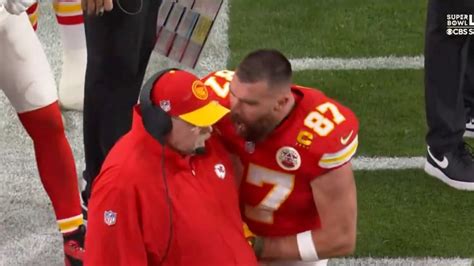 Travis Kelce shoves Andy Reid in anger & throws helmet as it’s feared ...