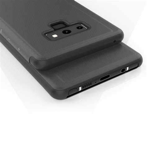 Etui med Gjennomsiktig Framside for Samsung Galaxy Note 9 - Svart - Teknikkdeler.no