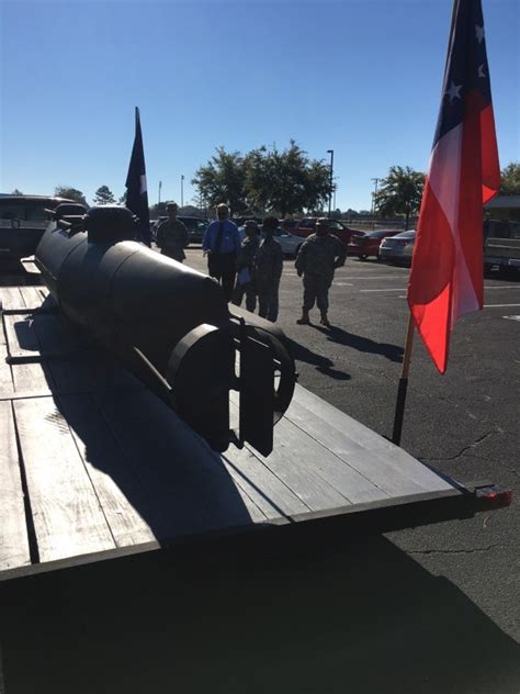 Mitchell County JROTC Cadets view Hunley Submarine Replica – U.S. Army JROTC