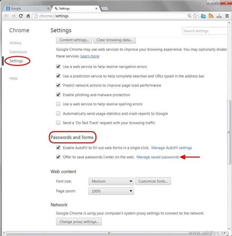 Remove Saved Passwords from Google Chrome - WinTips.org