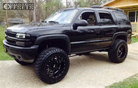 Wheel Offset 2002 Chevrolet Tahoe Super Aggressive 3 5 Suspension Lift 6 Custom Rims