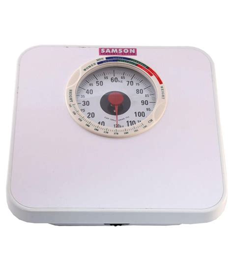 Samson Analog Bathroom Weighing Scales Weighing Capacity - 120 Kg: Buy Samson Analog Bathroom ...