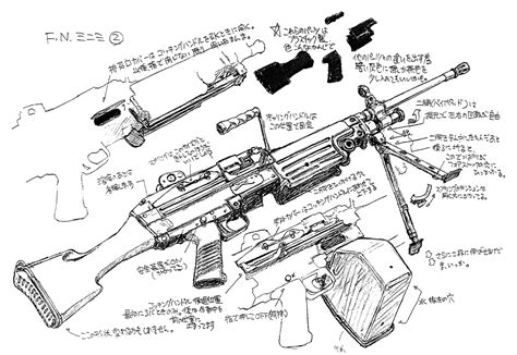 Back From The Death on Tumblr: Gunsmith Cats (1996) - M249 Settei