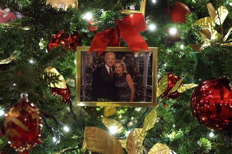 Why a Trump photo is decorating a Biden White House Christmas Tree