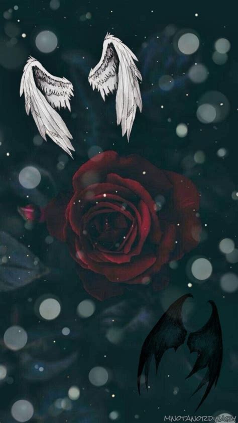 Dark rose angel demon wallpaper | Angel wallpaper, Emo wallpaper ...