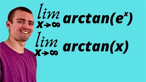 Limit as x approaches infinity of arctan(e^x) and limit as x goes to infinity of arctan(x) - YouTube