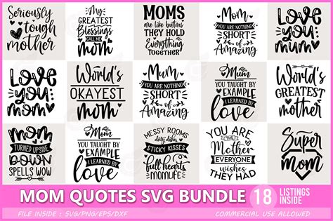 Funny Mom Quotes SVG Bundle-II | Illustrations ~ Creative Market