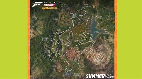 Forza Horizon 5 Rally Adventure map regions, activities