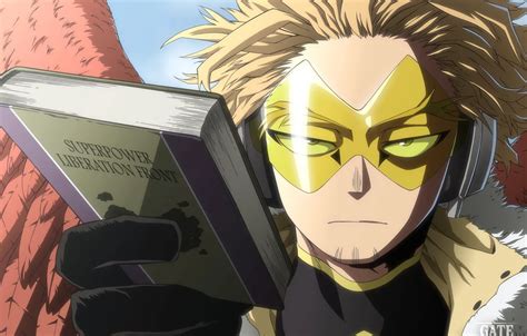 Wallpaper wings, glasses, book, guy, My Hero Academia, Boku No Hero ...