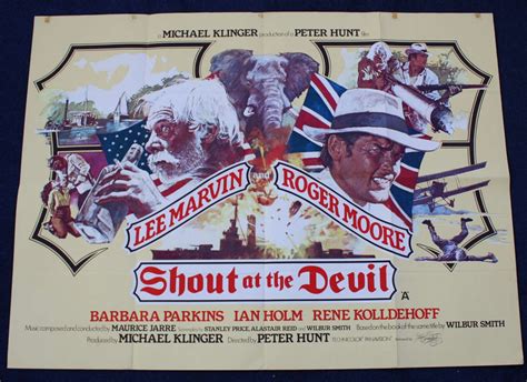 Original 40 x 30 inches Movie/ Film Poster: 'Shout at the Devil'