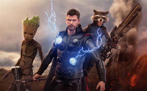 2560x1600 Resolution Thor, Groot And Rocket 2560x1600 Resolution Wallpaper - Wallpapers Den