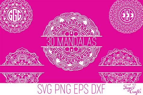 Mandala SVG Cut Files Bundle | Mandala SVG Cricut By Anastasia Feya Fonts & SVG Cut Files ...