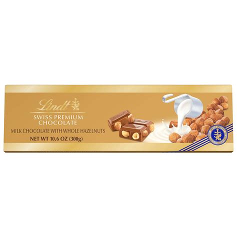 Buy Lindt Swiss Premium Classic Gold Bar, Milk Chocolate Hazelnut, 10.6 oz (Pack of 5) Online at ...