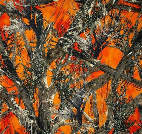 Blaze Orange Camo Background