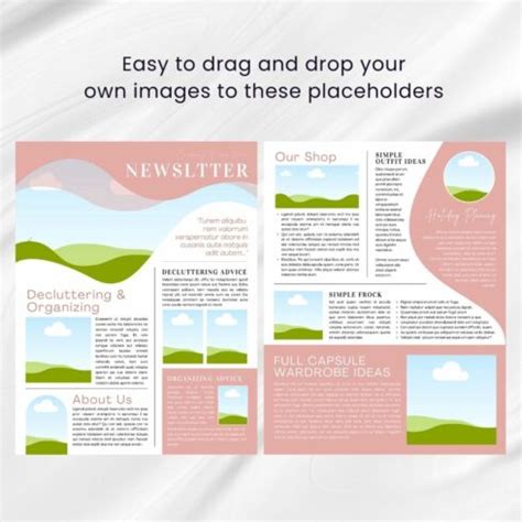 Canva Newsletter Template Fashion - MasterBundles