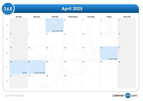 2025 April Calendar With Easter Date In India - Illa Melesa