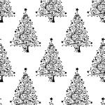 Christmas Trees Pattern Background Free Stock Photo - Public Domain ...