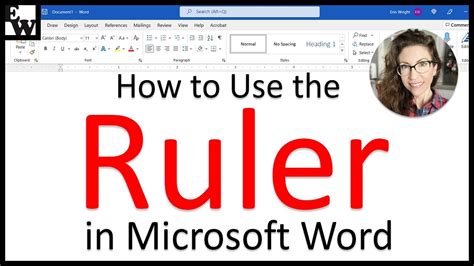 How to Use the Ruler in Microsoft Word - YouTube