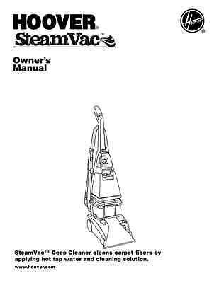 Hoover Steamvac Carpet Cleaner Manual : Hoover Steamvac Spinscrub With Cleansurge Carpet Cleaner ...