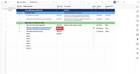 Meeting Follow Up Template