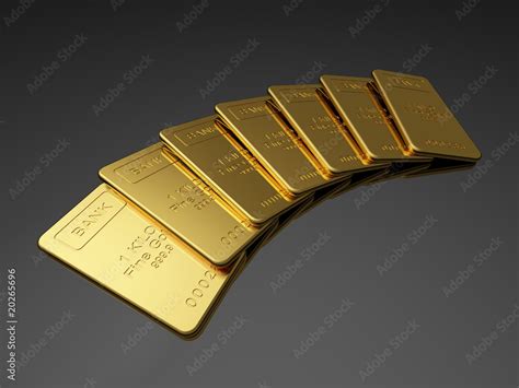 Gold bars Stock Illustration | Adobe Stock