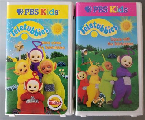 Teletubbies Lot of 2 VHS Dance with the Teletubbies Here comes the Teletubbies Tales Of Beatrix ...