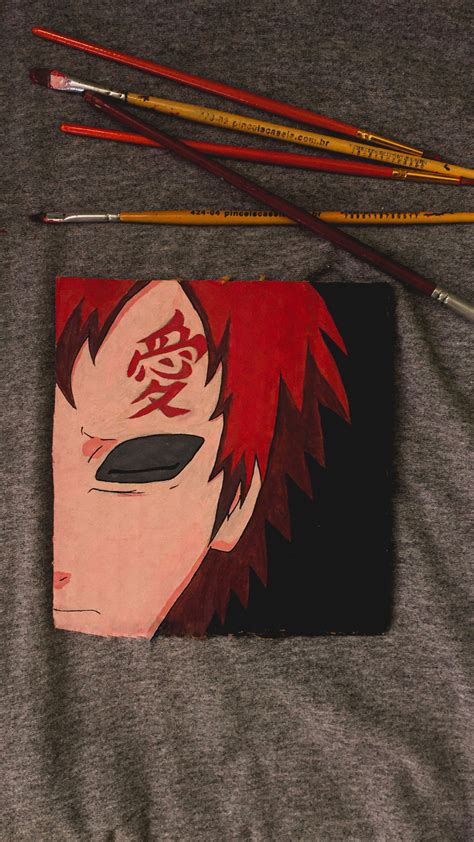 PAINTING GAARA EASY NARUTO CANVAS | Ideias de pinturas, Ideias para ...