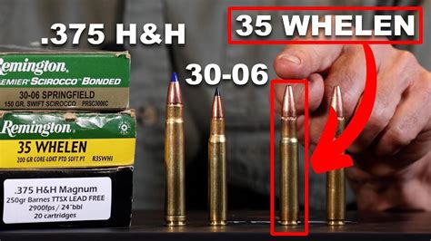 How does the 35 Whelen Compare to the .375 H&H and 30-06? - YouTube in 2022 | 375 h&h magnum ...