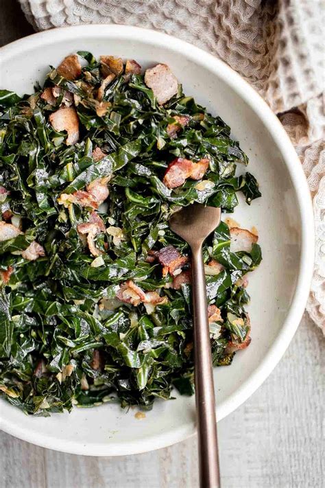 Collard Greens with Bacon - Ahead of Thyme