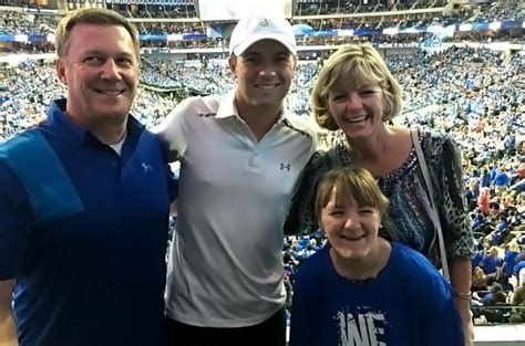 Jordan Spieth and Family at the NBA Playoffs