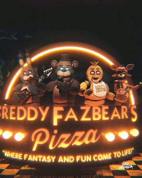 Freddy Fazbear Pizza 3D animated logo! With a twist! | Freddy fazbear, Fnaf freddy fazbear, Freddy