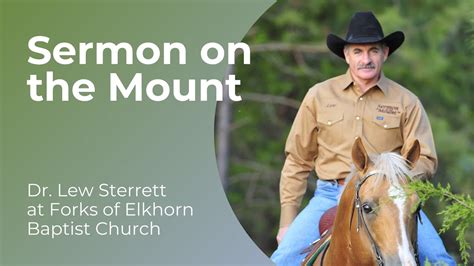 Sermon on the Mount with Dr Lew Sterrett - YouTube